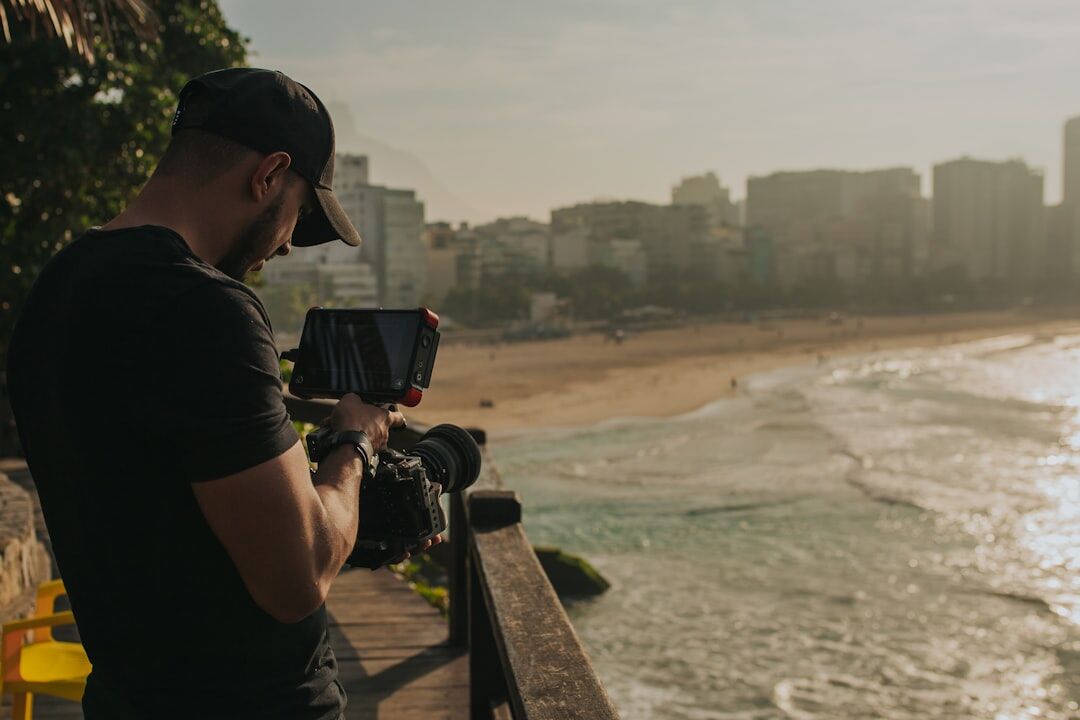 outdoor video shoot golden hour